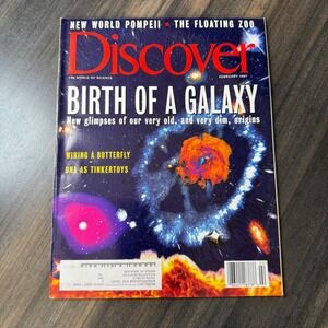 Discover Magazine February 1997 Birth of a Galaxy New World Pompeii Floating Zoo